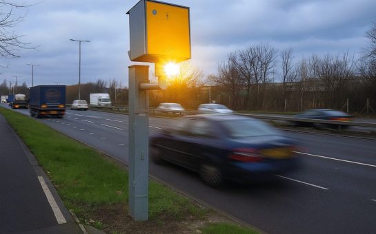 Speed camera catches car (Credit: Creative Commons CC BY-NC 4.0 https://creativecommons.org/licenses/by-nc/4.0/)