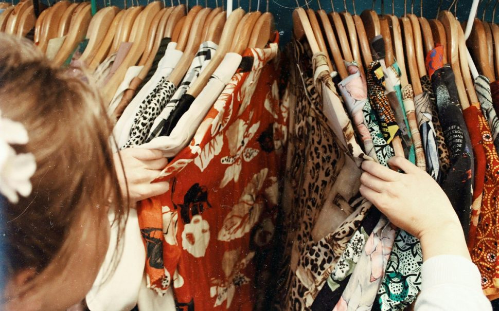 Vintage clothes on a rail (Credit: Free to use from Unsplash)