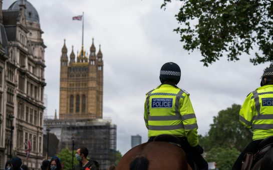 Police officer on a horse