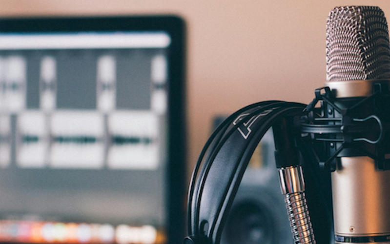 voice actor stock image