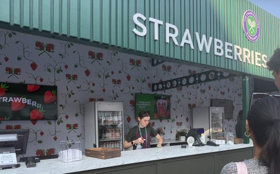 Wimbledon strawberries and cream Stand