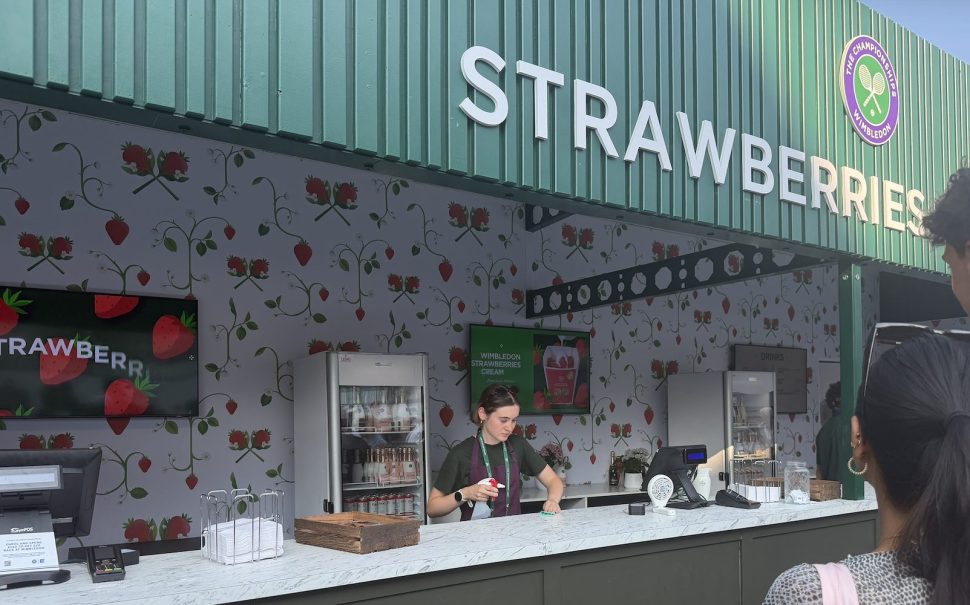 Wimbledon strawberries and cream Stand