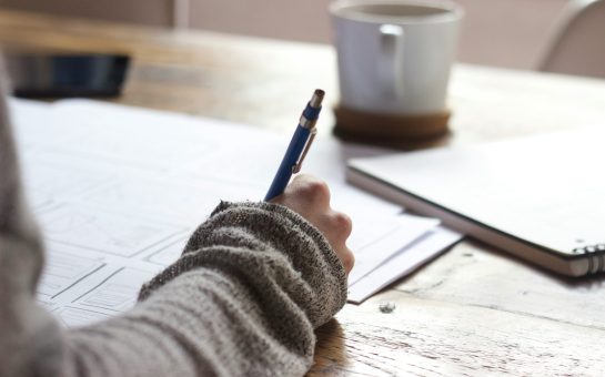 Person writing