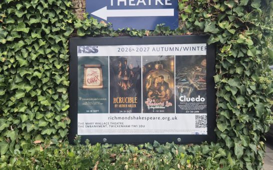 A photo of the RSS board and sign