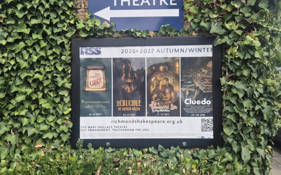 A photo of the RSS board and sign