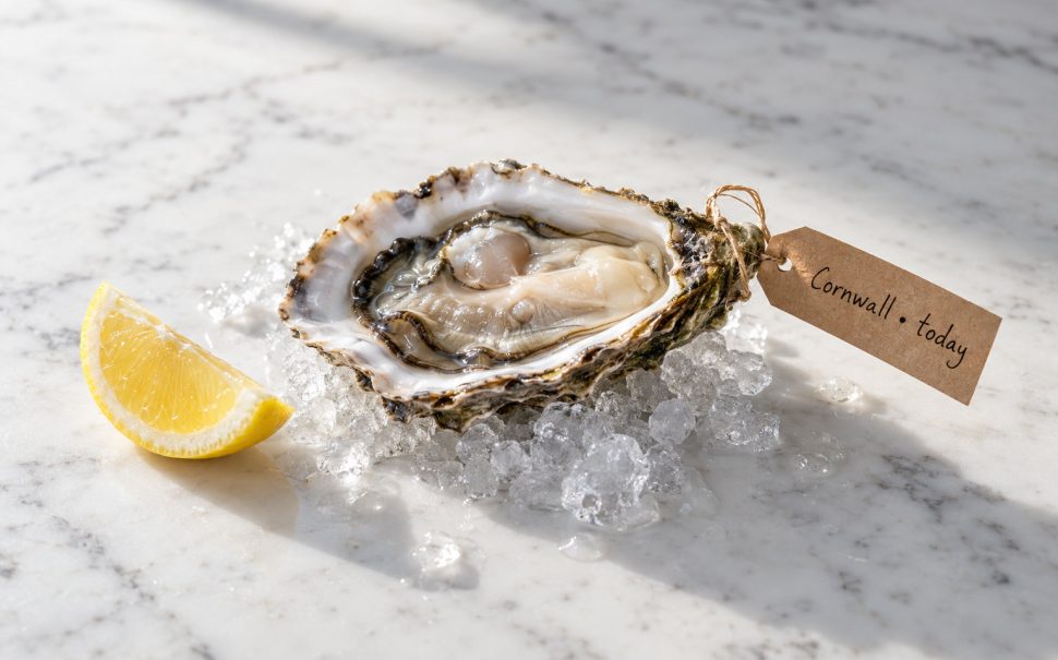 Oyster on ice
