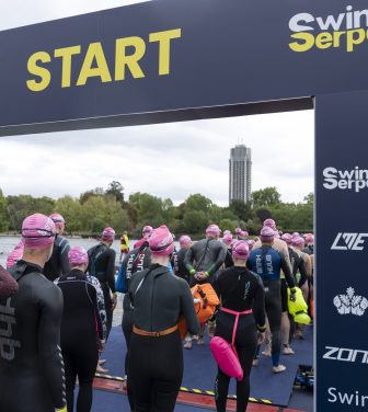 Swim Serpentine 2026, getting ready for the one mile race.
