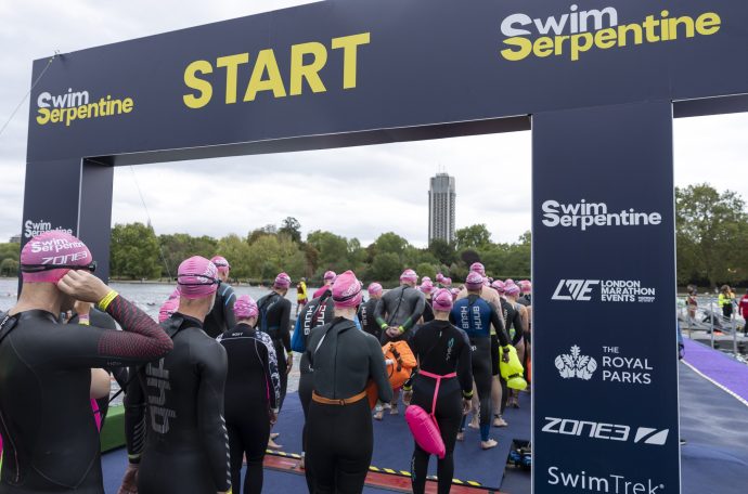 Swim Serpentine 2026, getting ready for the one mile race.