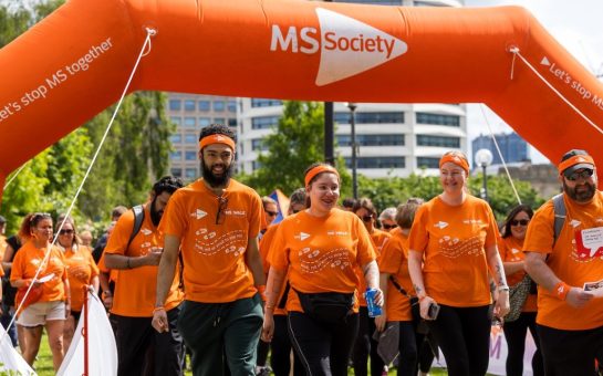 Previous MS Society walk finish line