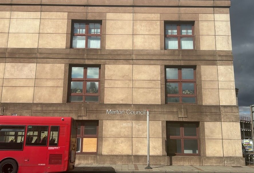 Picture of the outside of Merton Council building