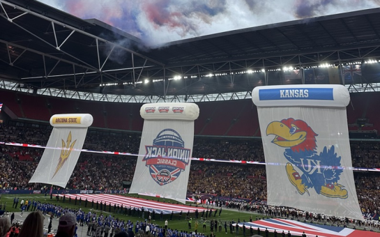 The inside of Wembley during the Union Jack Classic