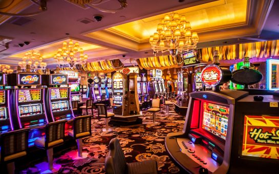 Slot machines in casino