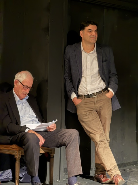 Gordon Corera stood next to Adam Raphael.