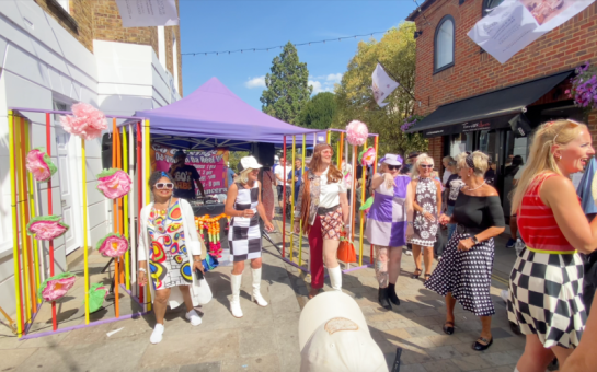 The scene of Church Street as people celebrate 60s Day.